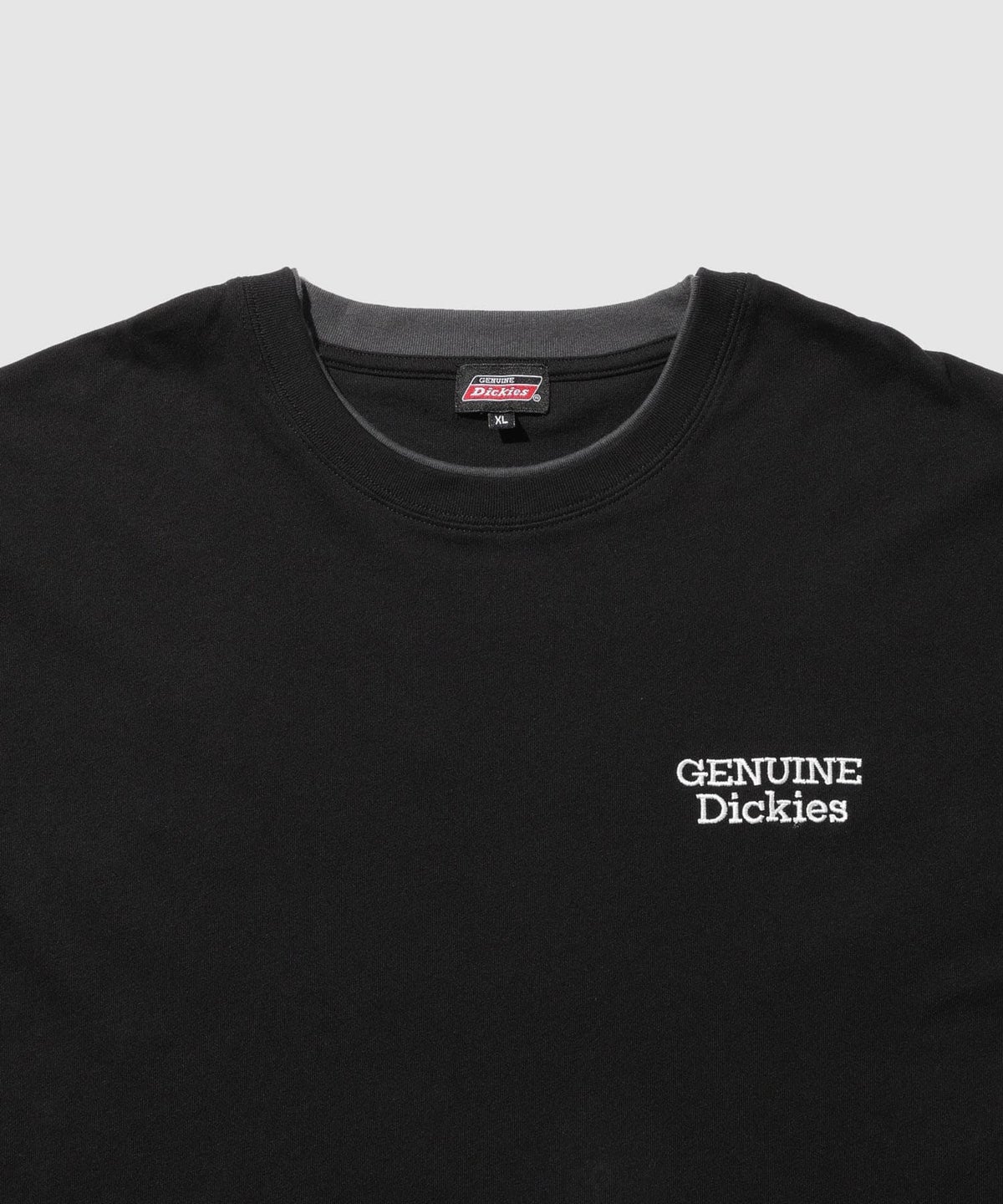 GENUINE Dickies 刺しゅう フェイクレイヤード長袖Tシャツ メンズ