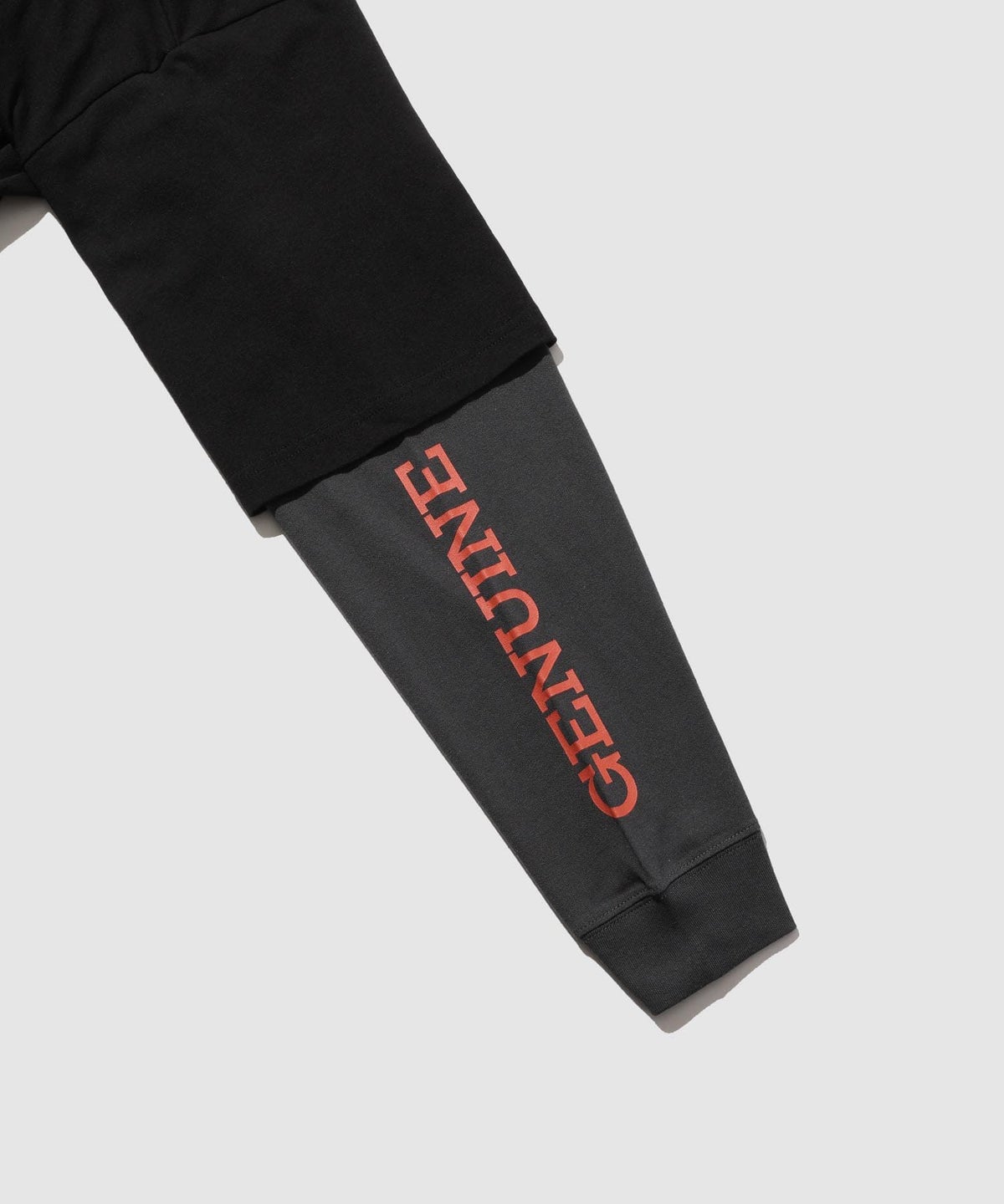GENUINE Dickies 刺しゅう フェイクレイヤード長袖Tシャツ メンズ