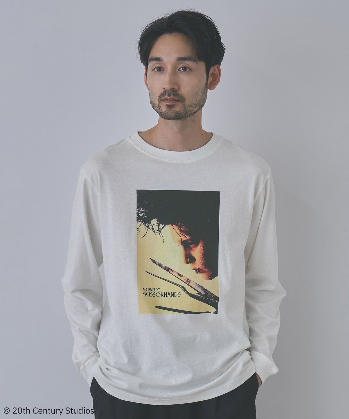 GOOD ROCK SPEED MOVIEグラフィック ヴィンテージライク長袖Tシャツ メンズ