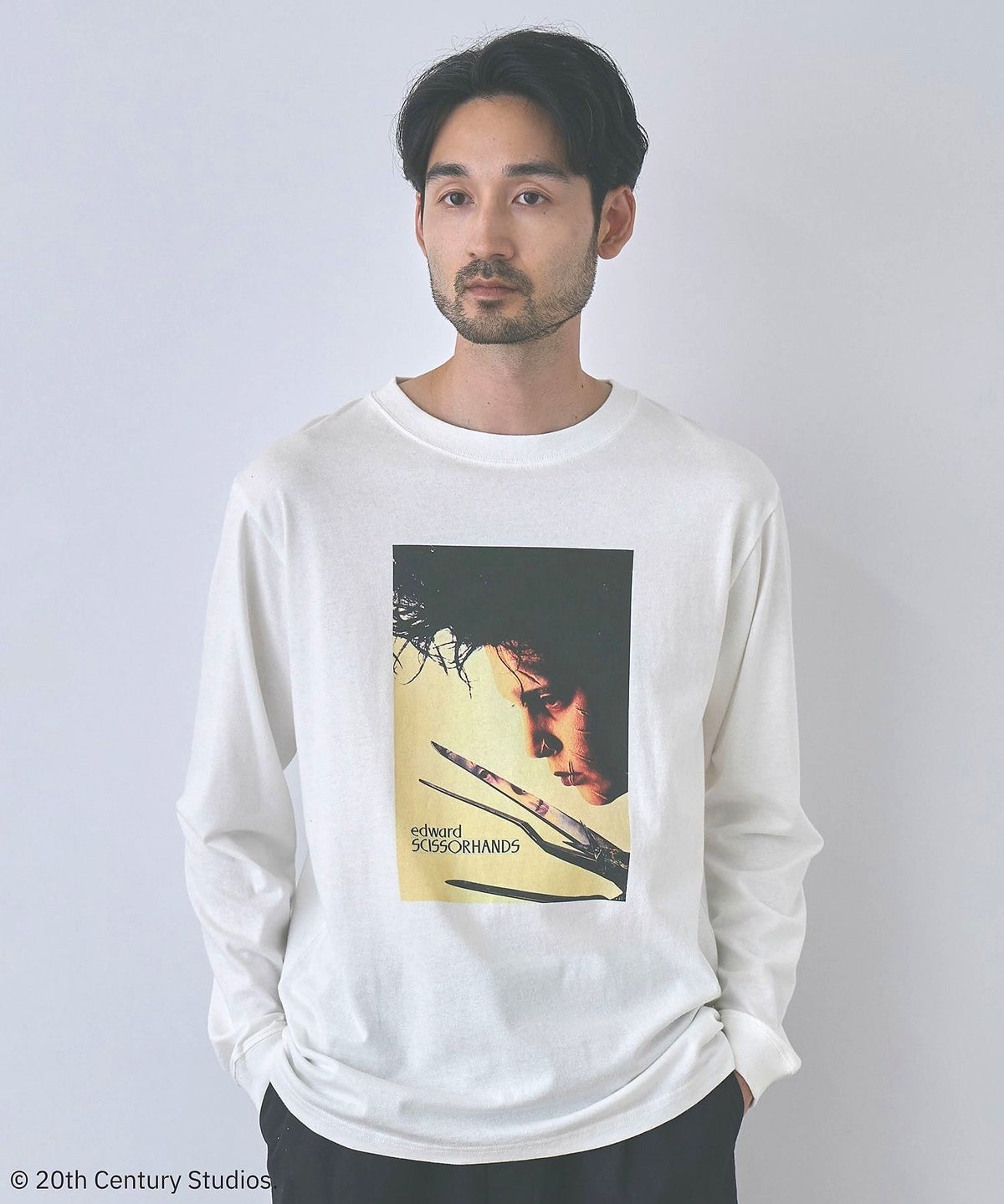 GOOD ROCK SPEED MOVIEグラフィック ヴィンテージライク長袖Tシャツ メンズ