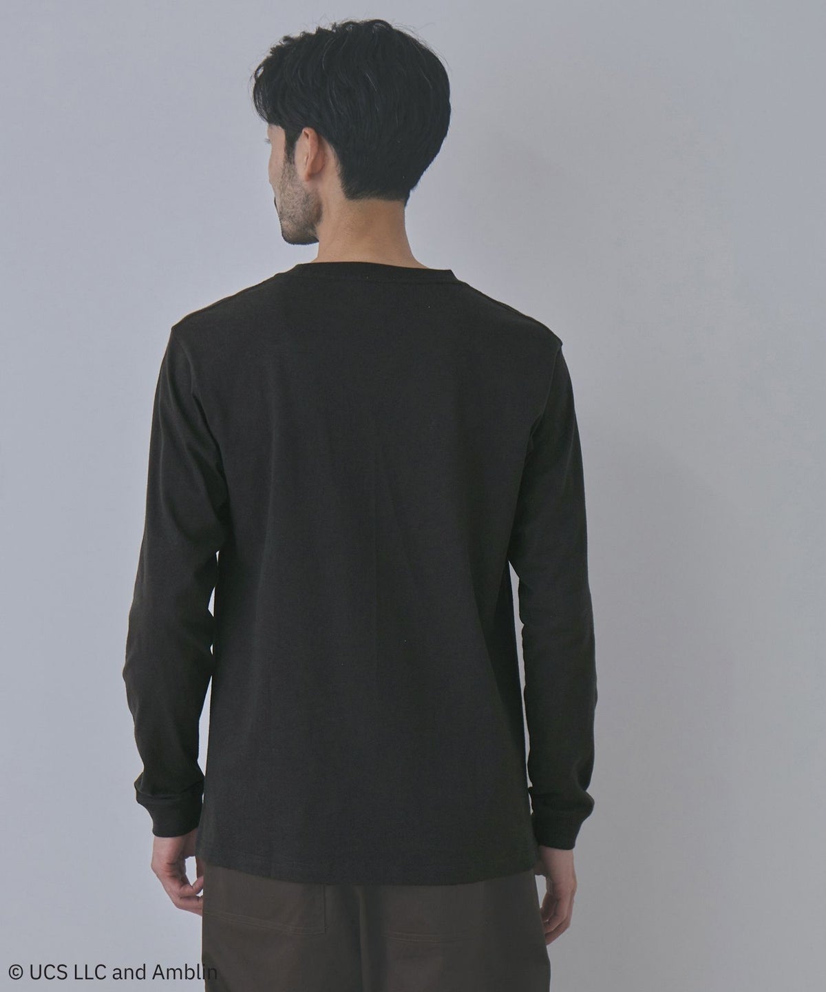 GOOD ROCK SPEED MOVIEグラフィック ヴィンテージライク長袖Tシャツ メンズ
