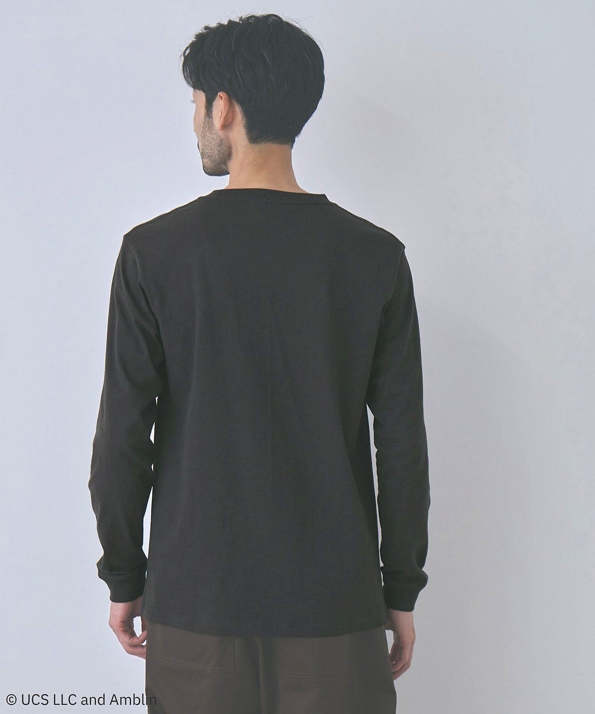 GOOD ROCK SPEED MOVIEグラフィック ヴィンテージライク長袖Tシャツ メンズ