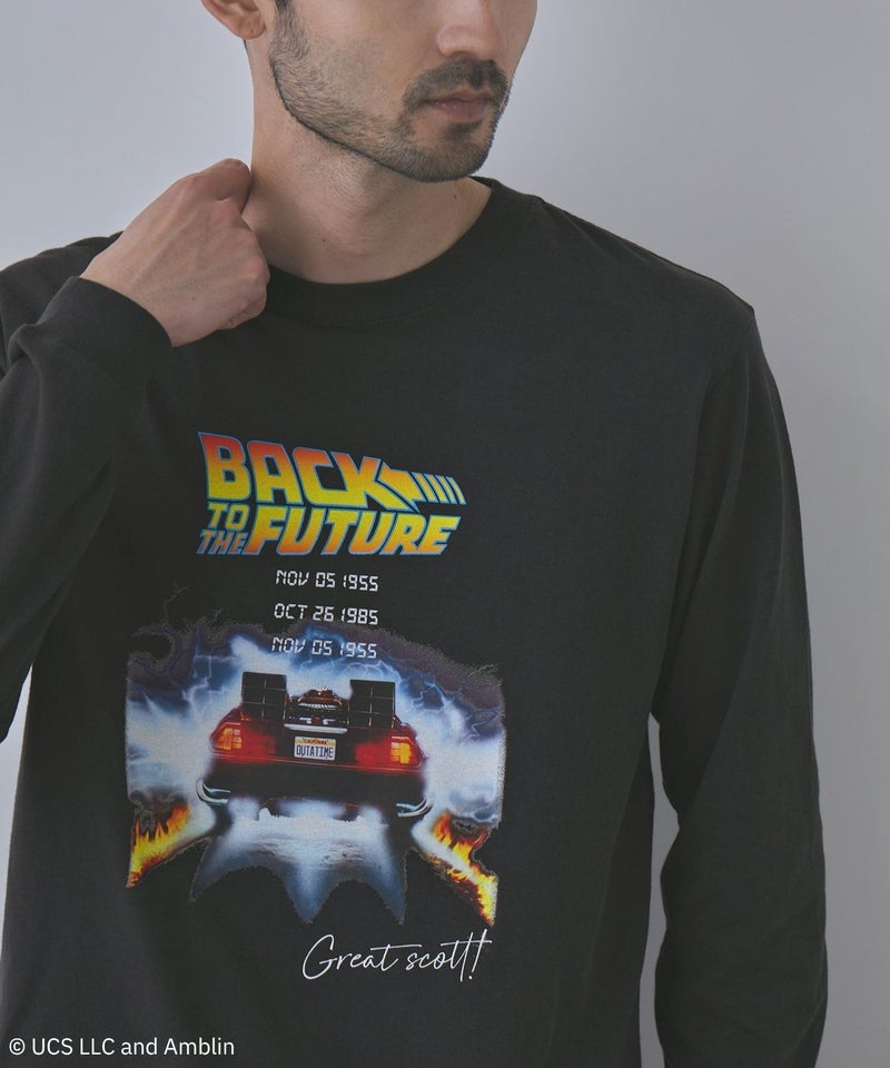 GOOD ROCK SPEED MOVIEグラフィック ヴィンテージライク長袖Tシャツ メンズ商品画像-10