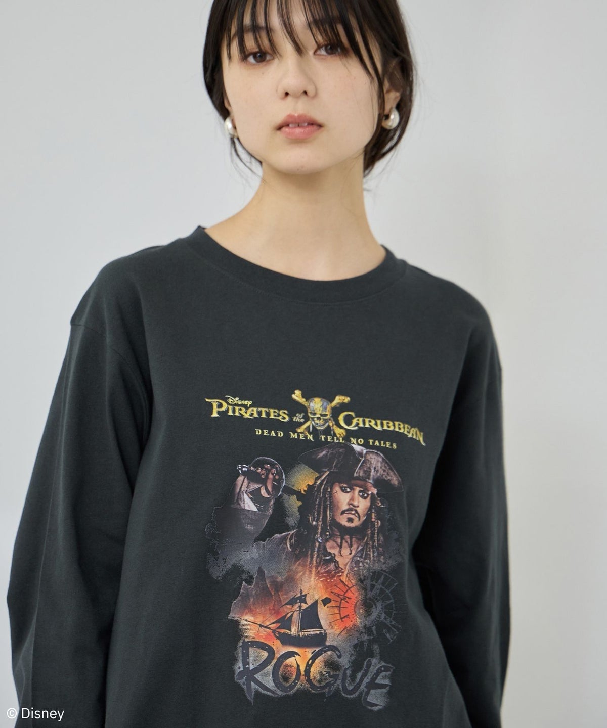 GOOD ROCK SPEED MOVIEグラフィック ヴィンテージライク長袖Tシャツ メンズ