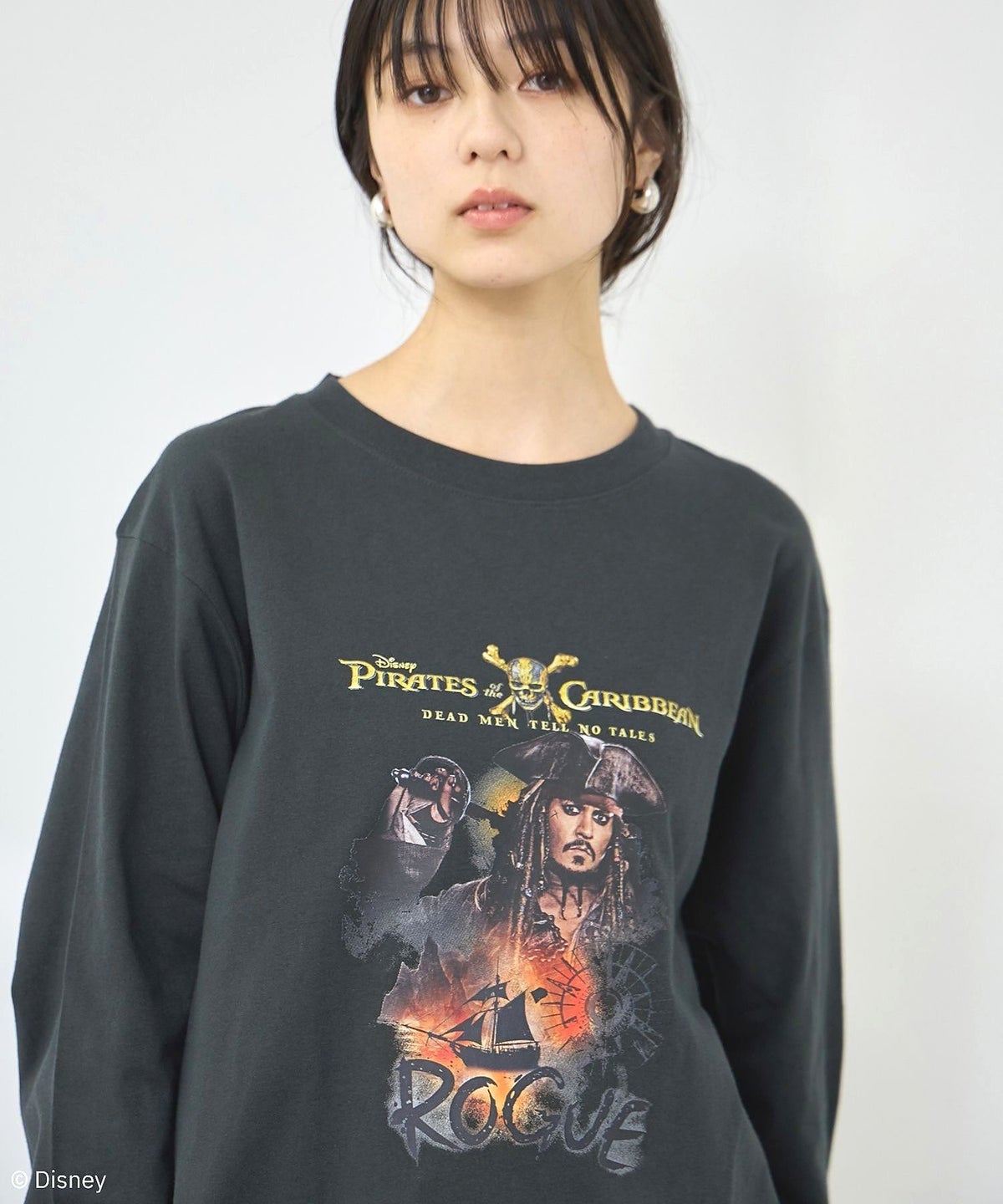 GOOD ROCK SPEED MOVIEグラフィック ヴィンテージライク長袖Tシャツ メンズ
