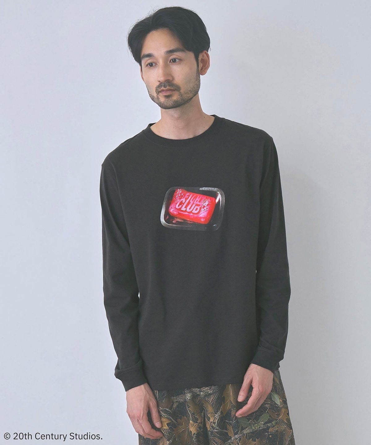 GOOD ROCK SPEED MOVIEグラフィック ヴィンテージライク長袖Tシャツ メンズ
