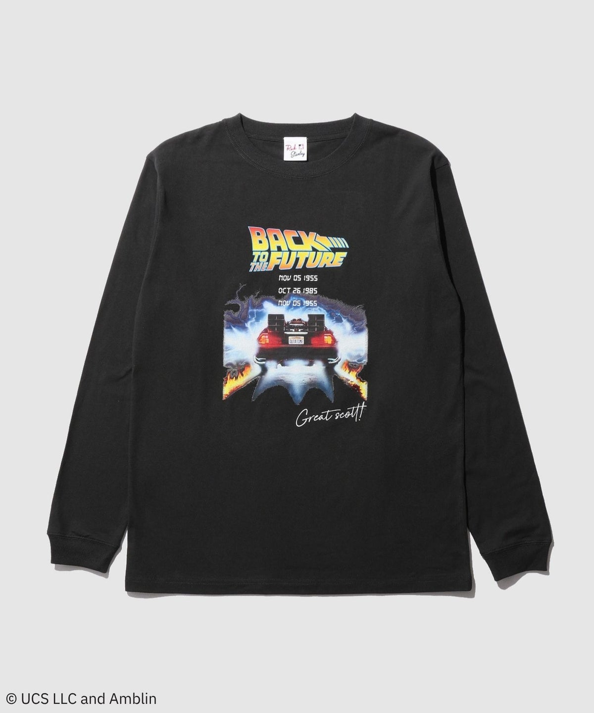 GOOD ROCK SPEED MOVIEグラフィック ヴィンテージライク長袖Tシャツ メンズ