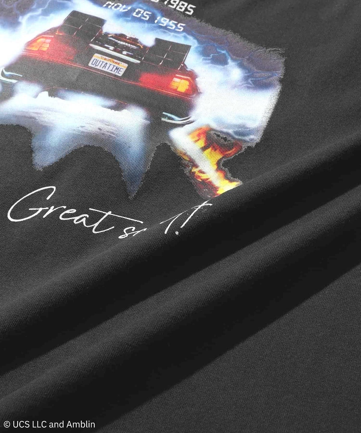 GOOD ROCK SPEED MOVIEグラフィック ヴィンテージライク長袖Tシャツ メンズ