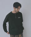 GENUINE Dickies ワッフルヘンリーネック長袖Tシャツ メンズ商品サムネイル-3