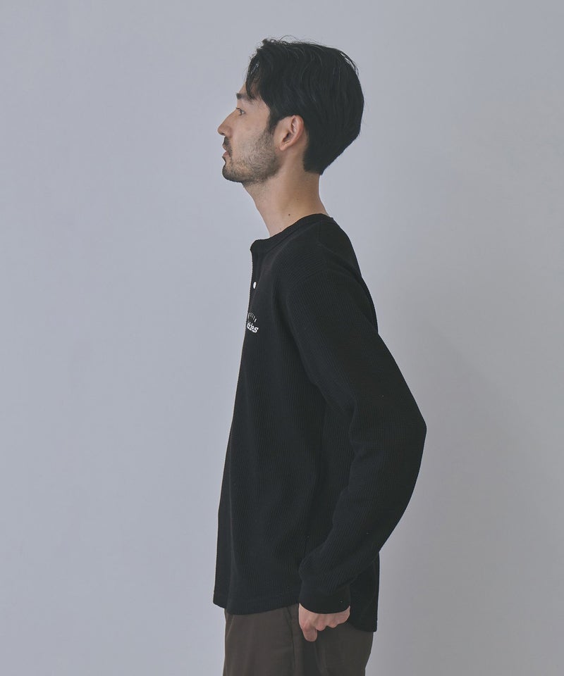 GENUINE Dickies  ワッフルヘンリーネック長袖Tシャツ メンズ商品画像-5