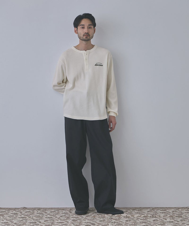 GENUINE Dickies  ワッフルヘンリーネック長袖Tシャツ メンズ商品画像-13