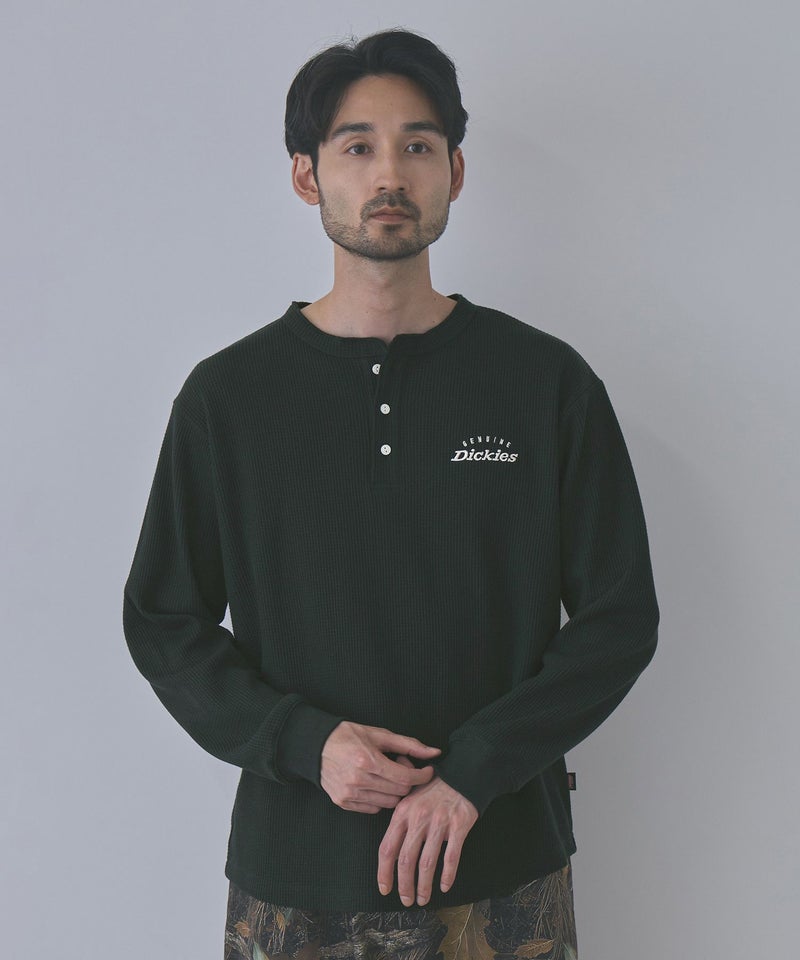 GENUINE Dickies  ワッフルヘンリーネック長袖Tシャツ メンズ商品画像-14