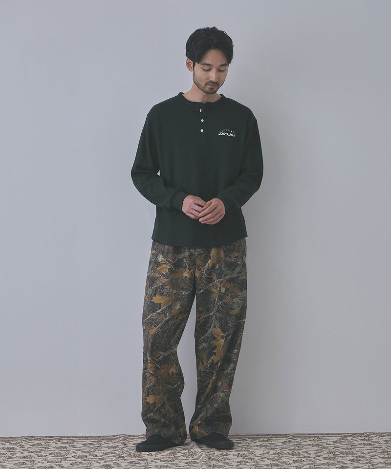GENUINE Dickies  ワッフルヘンリーネック長袖Tシャツ メンズ商品画像-15