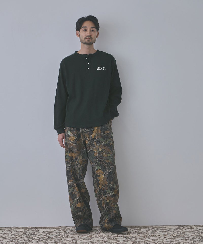 GENUINE Dickies ワッフルヘンリーネック長袖Tシャツ メンズ商品画像-16