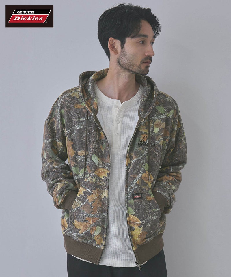 GENUINE Dickies  ワンポイント刺しゅう 裏毛ジップパーカー メンズ商品画像-1