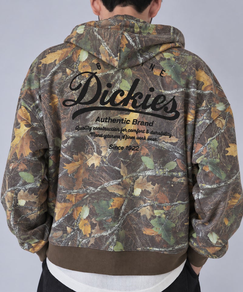 GENUINE Dickies ワンポイント刺しゅう 裏毛ジップパーカー メンズ商品画像-1
