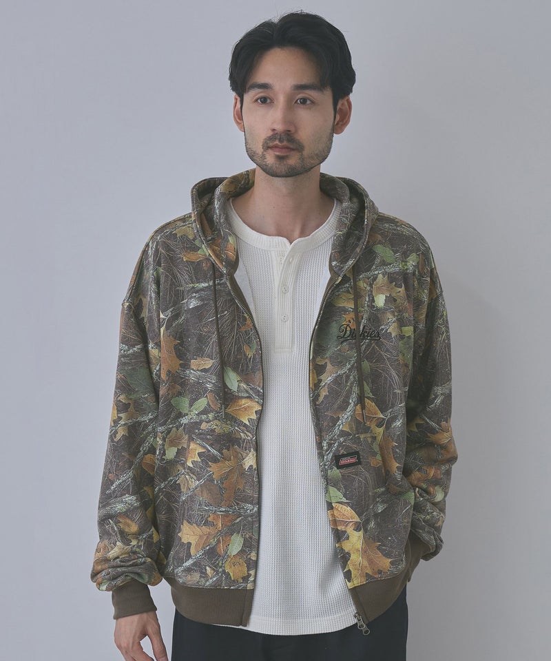 GENUINE Dickies ワンポイント刺しゅう 裏毛ジップパーカー メンズ商品画像-5