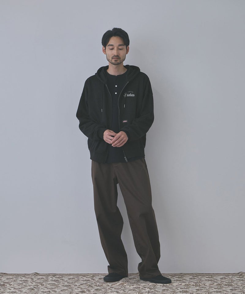 GENUINE Dickies  ワンポイント刺しゅう 裏毛ジップパーカー メンズ商品画像-16