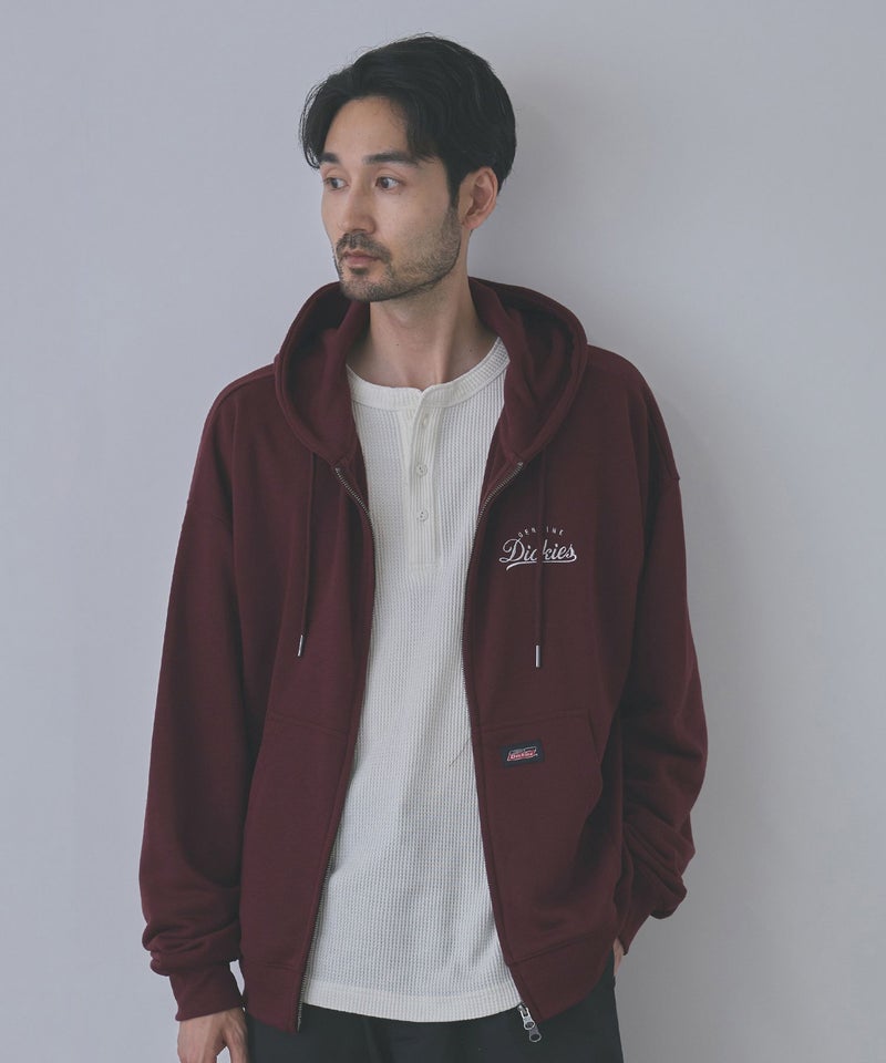 GENUINE Dickies ワンポイント刺しゅう 裏毛ジップパーカー メンズ商品画像-17