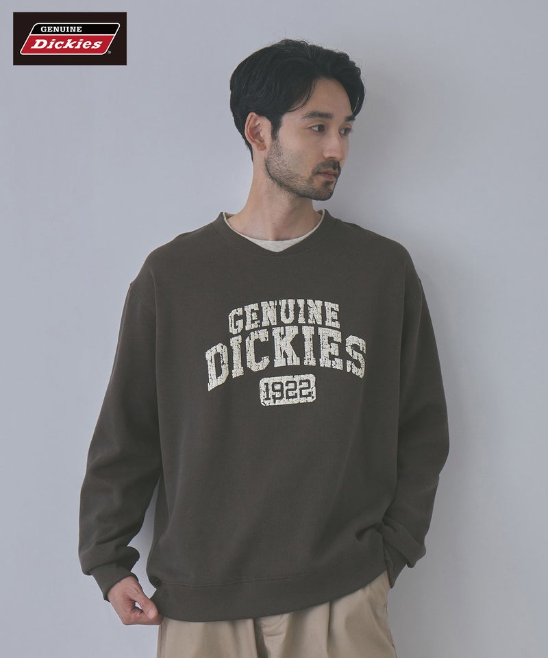 GENUINE Dickies  Wネック裏起毛トレーナー メンズ商品画像-1