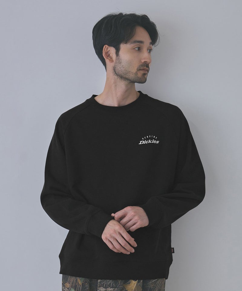 GENUINE Dickies  ワンポイント刺しゅう 身頃裏ワッフルトレーナー メンズ商品画像-2