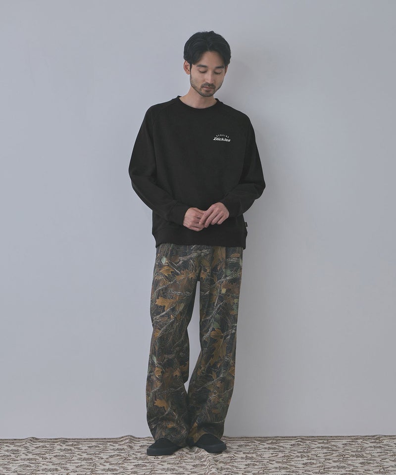 GENUINE Dickies ワンポイント刺しゅう 身頃裏ワッフルトレーナー メンズ商品画像-13