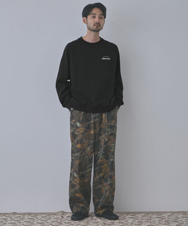 GENUINE Dickies ワンポイント刺しゅう 身頃裏ワッフルトレーナー メンズ商品画像-14
