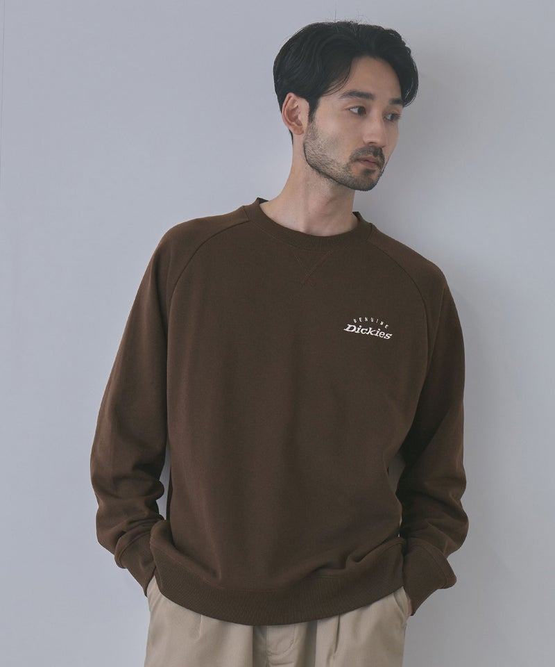 GENUINE Dickies  ワンポイント刺しゅう 身頃裏ワッフルトレーナー メンズ商品画像-18