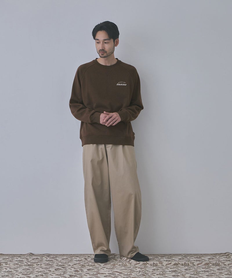 GENUINE Dickies ワンポイント刺しゅう 身頃裏ワッフルトレーナー メンズ商品画像-19