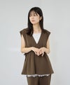 Free Nature カットジョーゼットドロストジレ レディース商品サムネイル-3