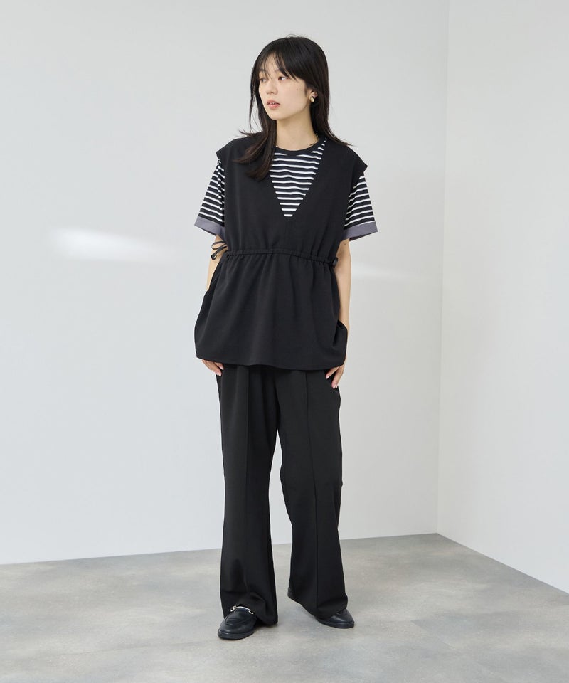 Free Nature  カットジョーゼットドロストジレ レディース商品画像-8
