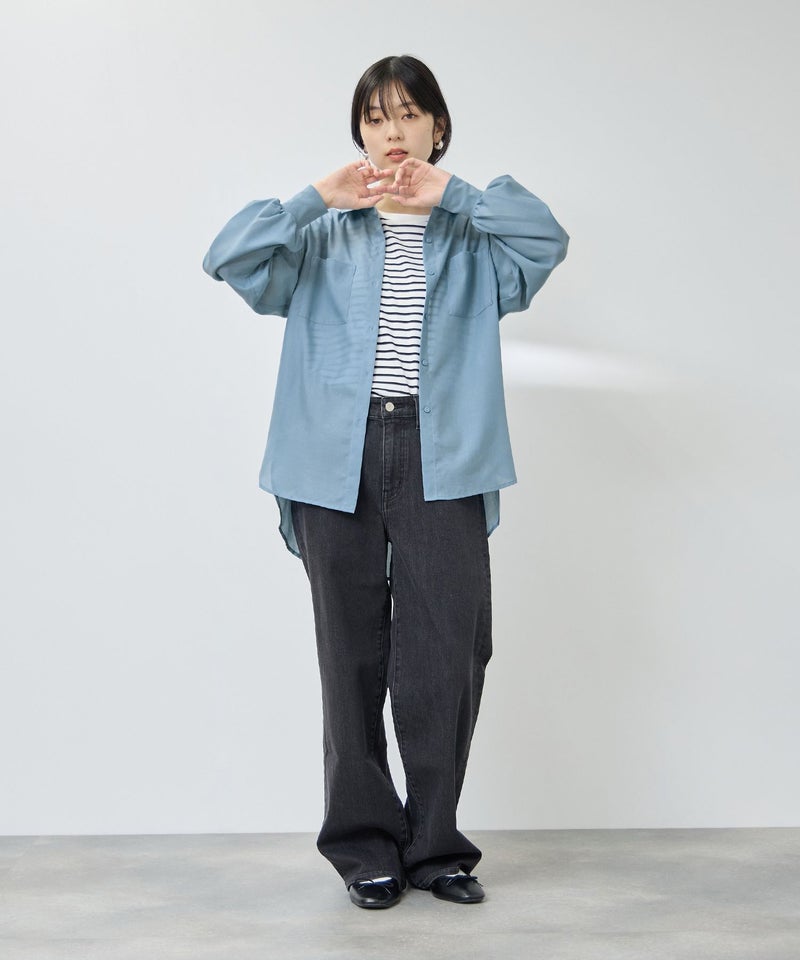 Free Nature  シアー袖リブシャツ レディース商品画像-8
