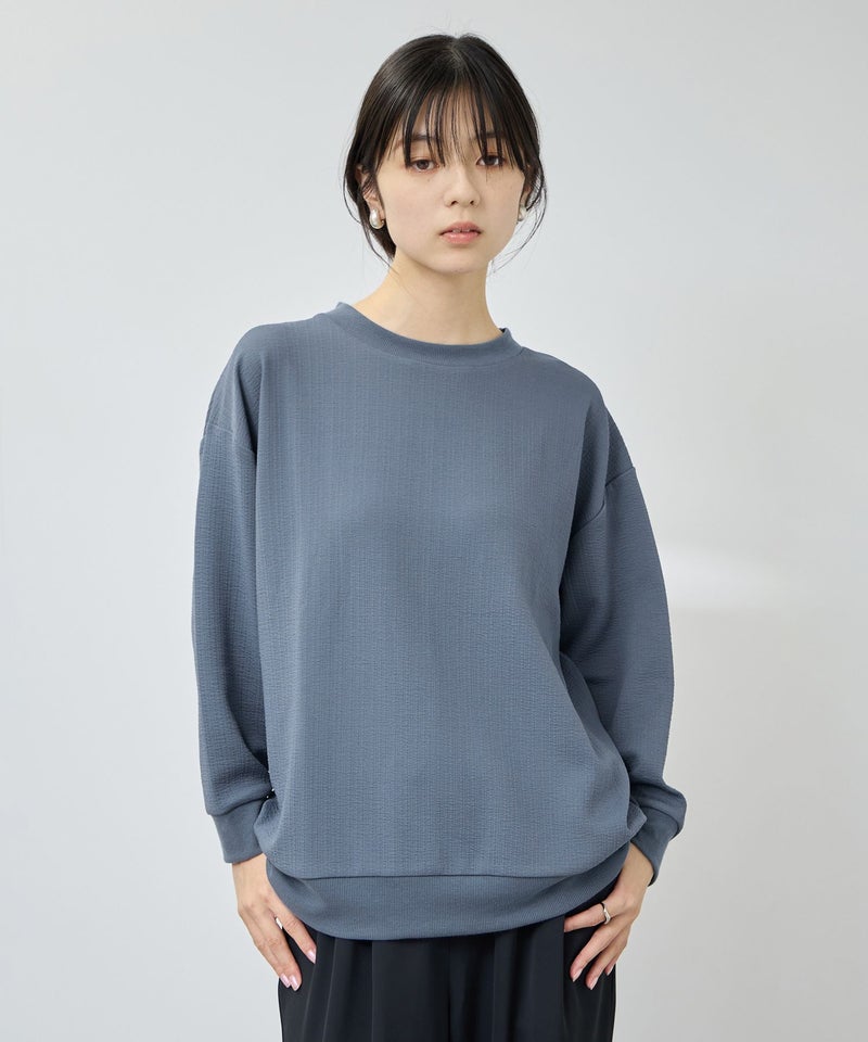 Free Nature ふくれジャガードプルオーバー レディース メール便 対応商品商品画像-1