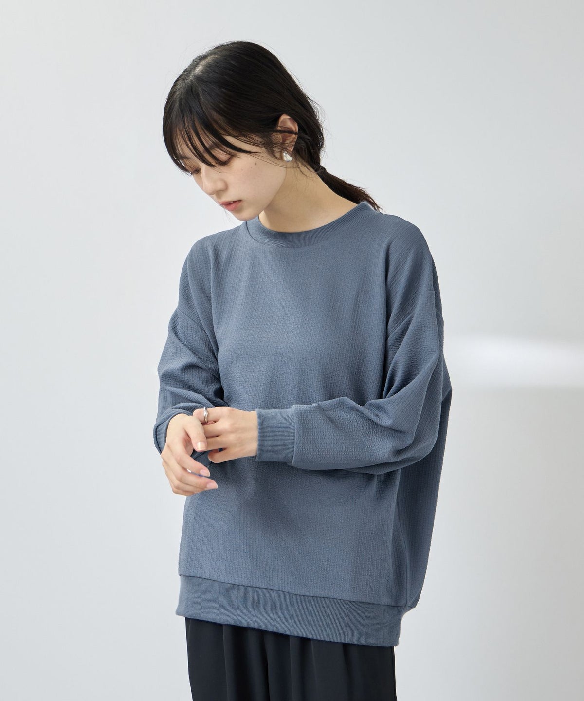 Free Nature ふくれジャガードプルオーバー レディース メール便 対応商品