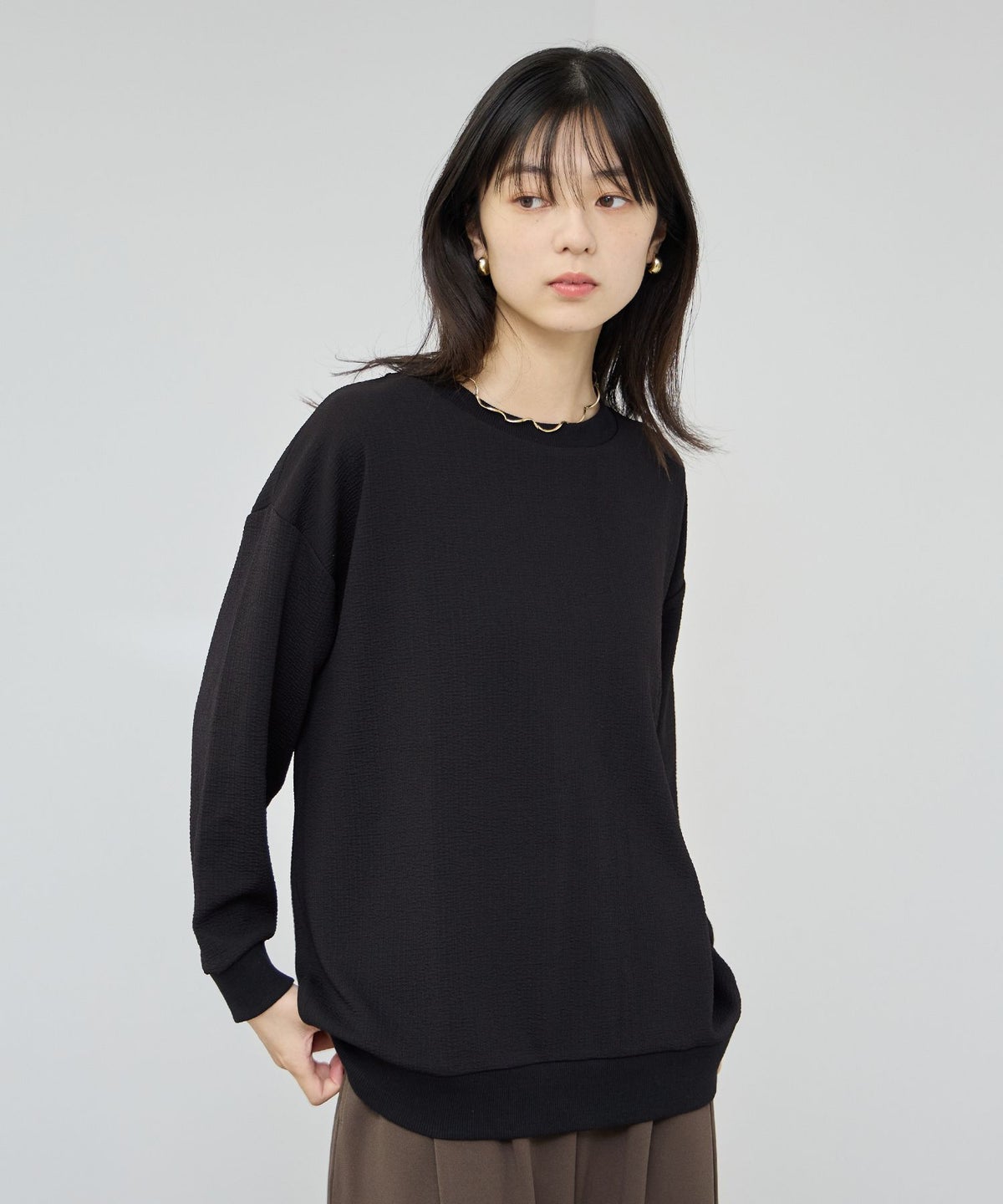 Free Nature ふくれジャガードプルオーバー レディース メール便 対応商品