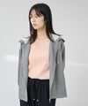 Free Nature 異素材切替バックギャザージップパーカー レディース商品サムネイル-12