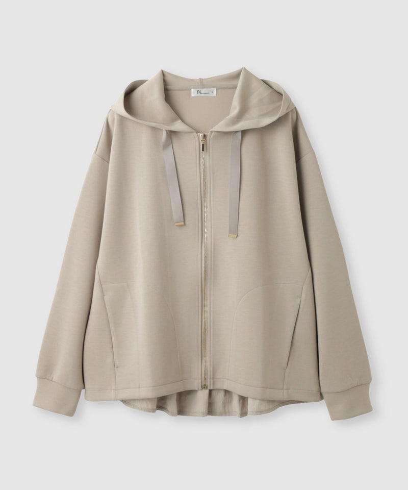 Free Nature 異素材切替バックギャザージップパーカー レディース商品画像-21