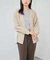 Free Nature バックシャツ切替ドッキングVネックカーディガン レディース商品サムネイル-15