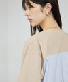 Free Nature  バックシャツ切替ドッキングVネックカーディガン レディース商品サムネイル-16