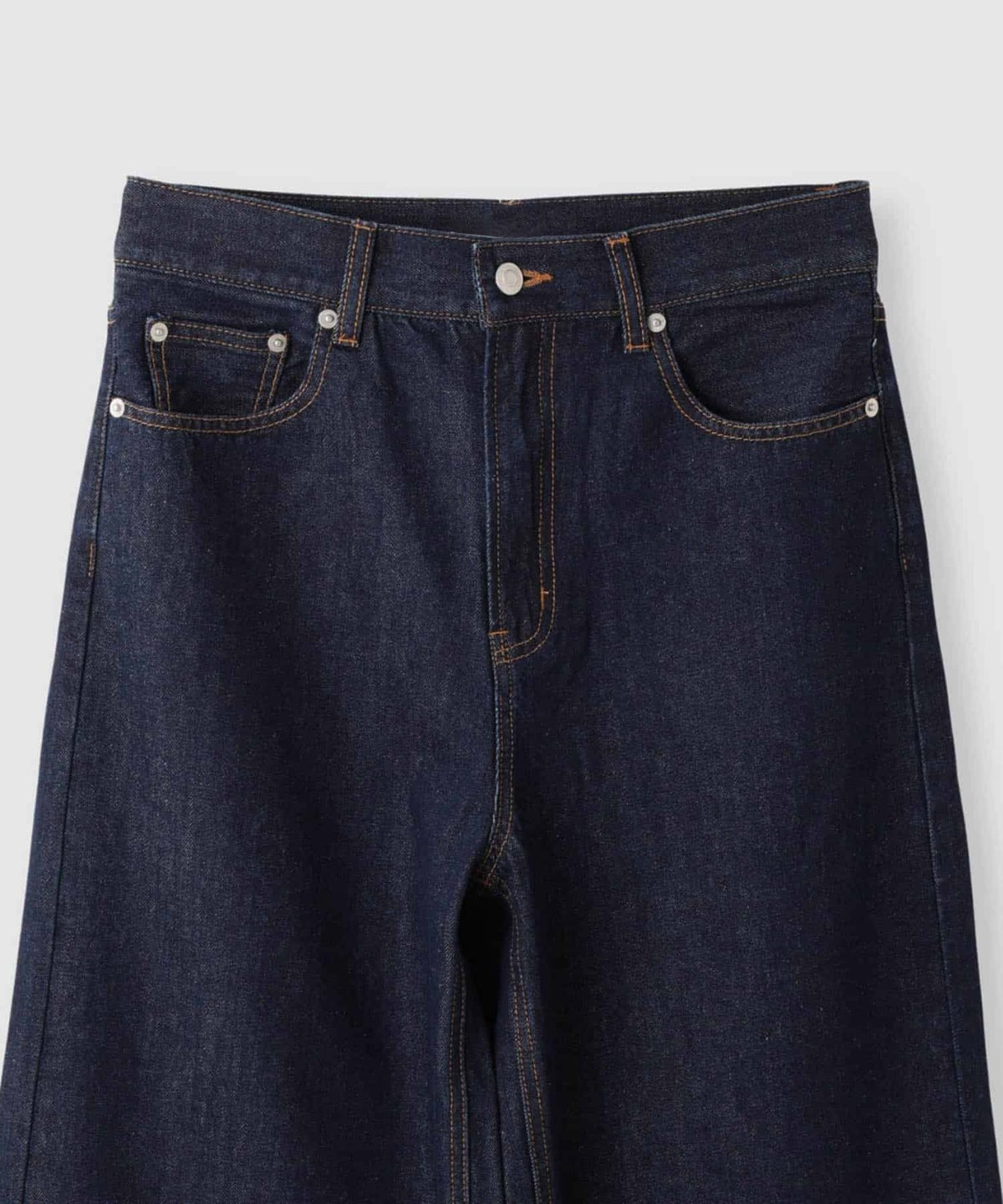 NAVY 毎日はきたくなるデニム「マイデニ」 ハイウエスト バギーデニムパンツ レディース