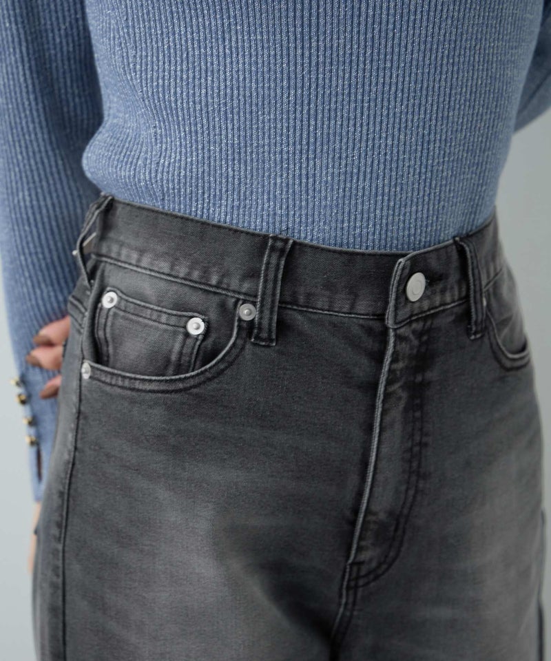 NAVY 毎日はきたくなるデニム「マイデニ」 ミッドライズ スリムデニムパンツ レディース商品画像-6