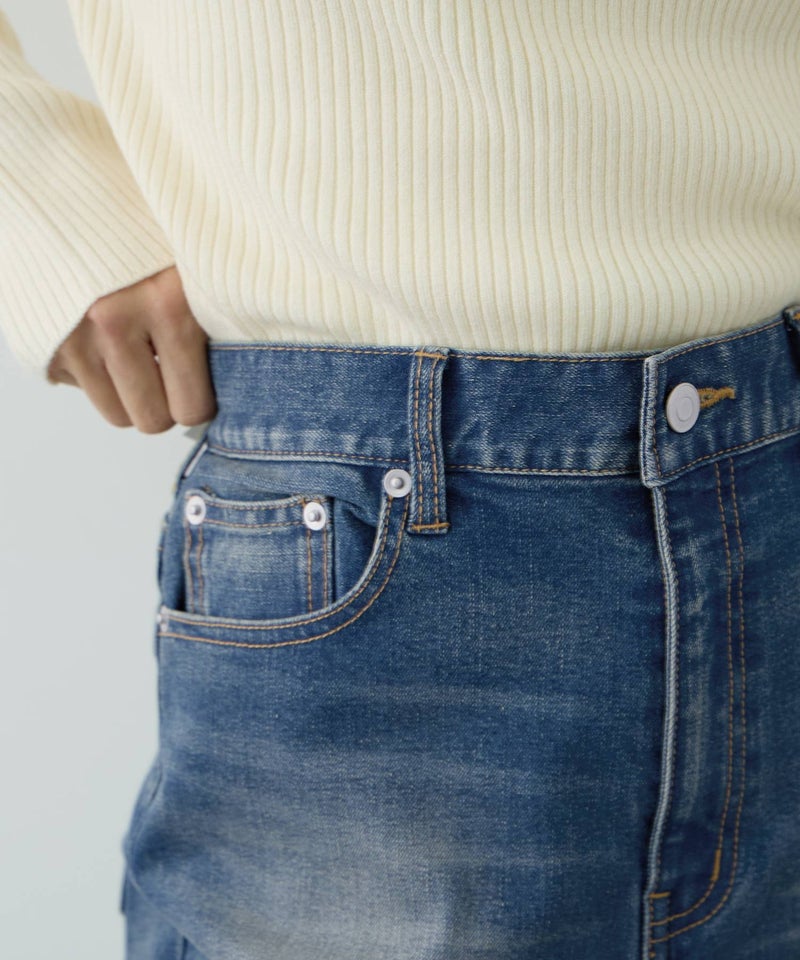 NAVY  毎日はきたくなるデニム「マイデニ」 ストレッチフレアデニムパンツ レディース商品画像-7