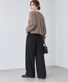Free Nature サイドベルト カットジョーゼットワイドパンツ レディース商品サムネイル-5
