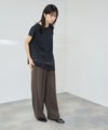 Free Nature サイドベルト カットジョーゼットワイドパンツ レディース商品サムネイル-9