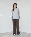 Free Nature カットジョーゼットフレアパンツ レディース商品サムネイル-7
