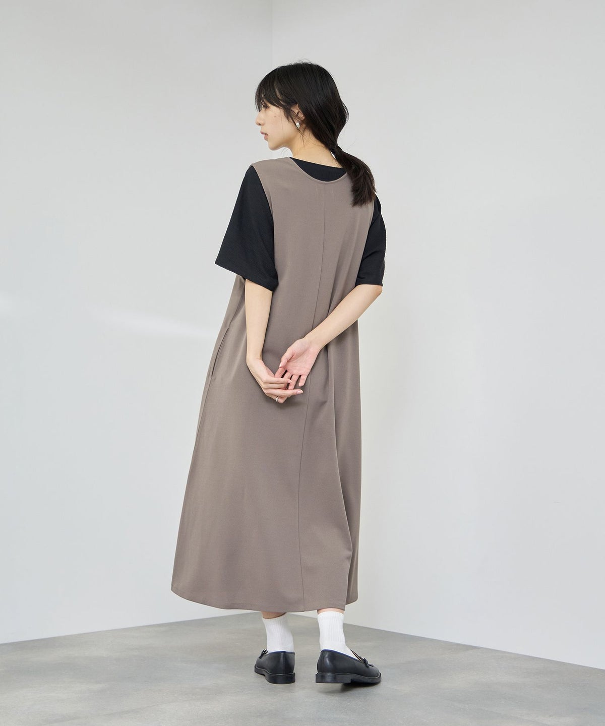 Free Nature カットジョーゼットジャンパースカート レディース