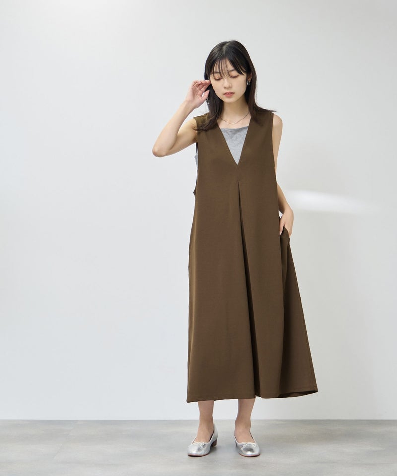 Free Nature  カットジョーゼットジャンパースカート レディース商品画像-9