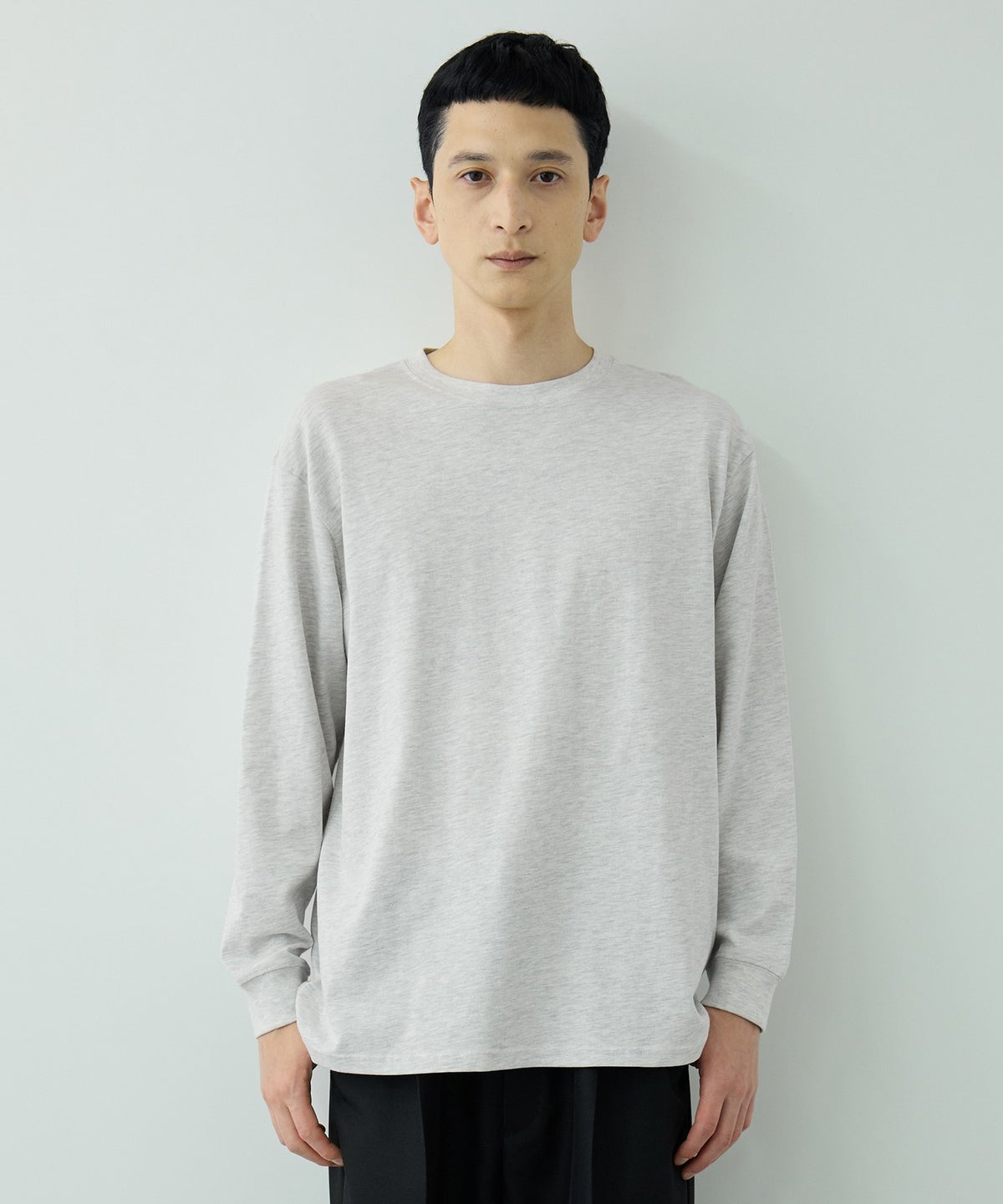 NAVY BCIコットン リラックスフィット長袖Tシャツ メンズ