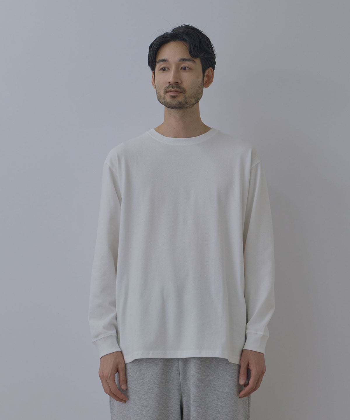 NAVY BCIコットン リラックスフィット長袖Tシャツ メンズ