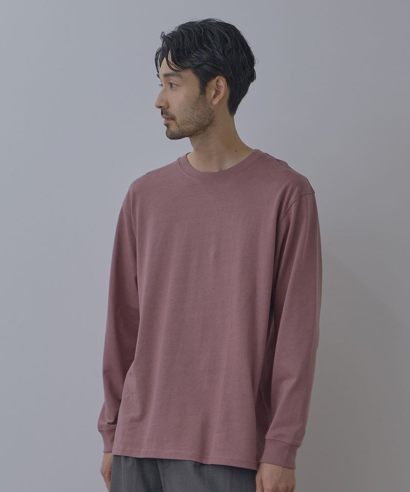 NAVY  BCIコットン リラックスフィット長袖Tシャツ メンズ商品画像-4